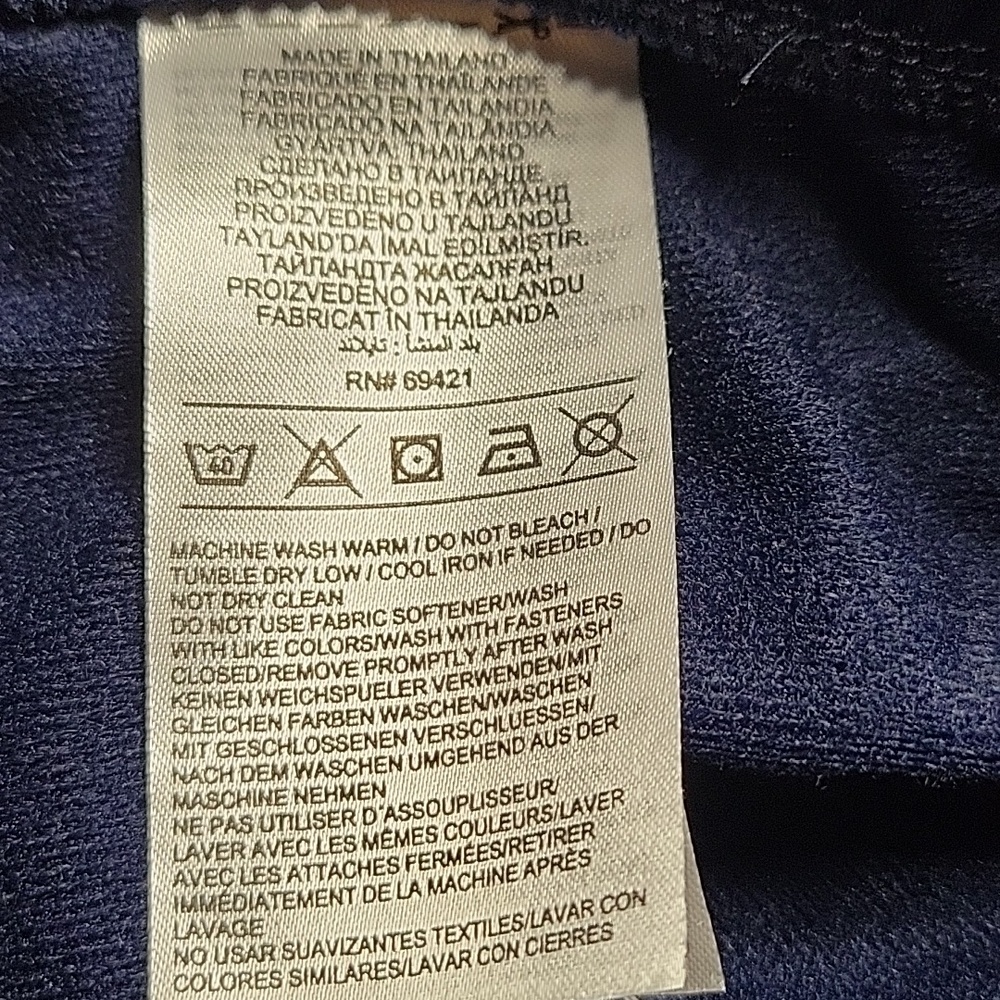 Reebok Women's Dark Blue Navy Track Pants Size XS NEW - Picture 4 of 5